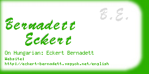 bernadett eckert business card